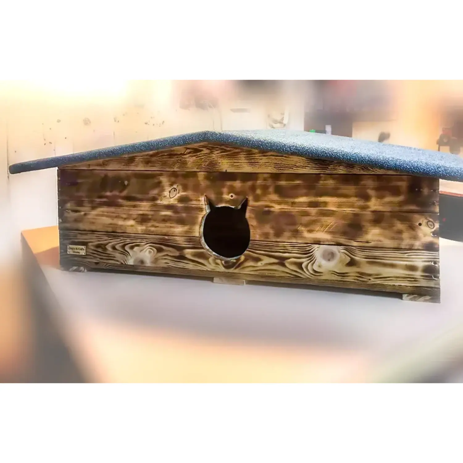 imgi_2_CatHouse-002-a Natural Wild Cat Single House XL - Image 1